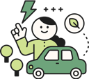 پیش‌نمایش فایل girl-showing-eco-car-11950590 از پک سازگار با محیط زیست