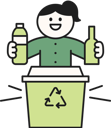 پیش‌نمایش فایل girl-throwing-plastic-bottles-in-garbage-bin-11950564 از پک سازگار با محیط زیست
