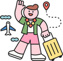 پیش‌نمایش فایل boy-waving-hand-while-going-for-summer-trip-11922801 از پک تابستان