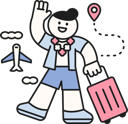 پیش‌نمایش فایل boy-waving-hand-while-going-for-summer-trip-11922831 از پک تابستان