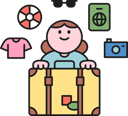پیش‌نمایش فایل girl-going-for-summer-trip-11922824 از پک تابستان