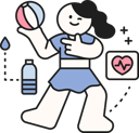 پیش‌نمایش فایل girl-playing-with-beach-ball-11922855 از پک تابستان