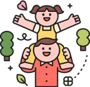 پیش‌نمایش فایل father-carrying-daughter-11967770 از پک ماه خانواده