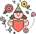 پیش‌نمایش فایل girl-holding-heart-11967771 از پک ماه خانواده