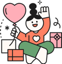 پیش‌نمایش فایل girl-with-gifts-11967861 از پک ماه خانواده
