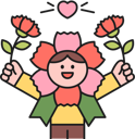 پیش‌نمایش فایل kid-with-flower-mask-11967752 از پک ماه خانواده