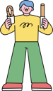 پیش‌نمایش فایل boy-holding-donut-stick-11980290 از پک جشنواره جوانان