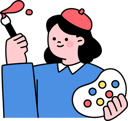 پیش‌نمایش فایل girl-holding-brush-and-palette-11980073 از پک آموزش