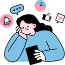 پیش‌نمایش فایل social-media-addiction-11982230 از پک مجموعه تصویرسازی شبکه‌های اجتماعی