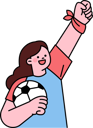 پیش‌نمایش فایل female-football-supporters-11982366 از پک بازی ورزشی