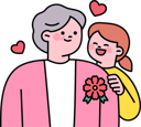 پیش‌نمایش فایل grandmother-happy-due-to-rose-flower-gift-11981098 از پک خانواده خوشحال