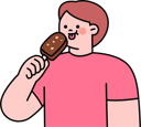 پیش‌نمایش فایل boy-eats-chocolate-ice-cream-11979564 از پک شکلات