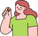 پیش‌نمایش فایل girl-loves-to-eat-chocolates-11979549 از پک شکلات