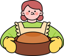 پیش‌نمایش فایل girl-prepares-chocolate-bread-11979555 از پک شکلات