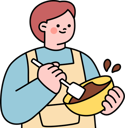 پیش‌نمایش فایل man-preparing-chocolate-batter-11979554 از پک شکلات