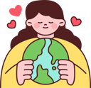 پیش‌نمایش فایل girl-saving-earth-planet-from-pollution-11981980 از پک نجات زمین