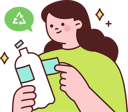 پیش‌نمایش فایل woman-uses-recyclable-bottle-11981993 از پک نجات زمین