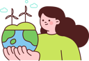 پیش‌نمایش فایل woman-uses-wind-energy-11982002 از پک نجات زمین