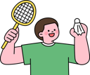 پیش‌نمایش فایل boy-playing-badminton-11982403 از پک ورزش های نوجوانان