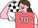 پیش‌نمایش فایل female-football-player-holding-football-11982397 از پک ورزش های نوجوانان