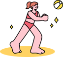 پیش‌نمایش فایل beach-girl-playing-volley-ball-at-beach-11982391 از پک تابستان
