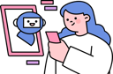 پیش‌نمایش فایل girl-doing-ai-chat-on-mobile-11970612 از پک سیستم هوش مصنوعی