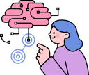 پیش‌نمایش فایل girl-pointing-brain-11970625 از پک سیستم هوش مصنوعی