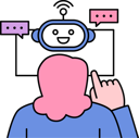 پیش‌نمایش فایل girl-talking-with-robot-11970611 از پک سیستم هوش مصنوعی