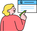 پیش‌نمایش فایل girl-filling-question-answer-11982052 از پک آزمون مدرسه