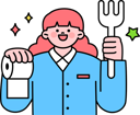 پیش‌نمایش فایل girl-holding-fork-and-tissue-roll-11982056 از پک آزمون مدرسه