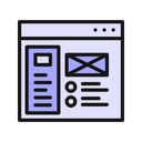 پیش‌نمایش فایل info-webpage-wireframe-4323406 از پک وایرفرم صفحه وب مدرن