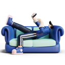 پیش‌نمایش فایل man-checking-her-phone-while-sitting-on-sofa-5702421 از پک بدن‌های نامتناسب مردانه توت