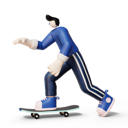پیش‌نمایش فایل man-doing-skating-5702423 از پک بدن‌های نامتناسب مردانه توت