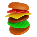 پیش‌نمایش فایل hamburger-6816725 از پک فست‌فود مینی
