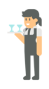 پیش‌نمایش فایل female-waiter-3494458 از پک آشپز