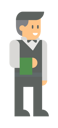 پیش‌نمایش فایل male-waiter-3525366 از پک حرفه