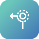 پیش‌نمایش فایل left-from-circle-1 از پک موقعیت‌یابی و مسیریابی