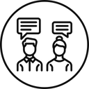 پیش‌نمایش فایل chatting-417 از پک Office Culture 