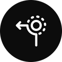 پیش‌نمایش فایل left-from-circle-3 از پک موقعیت‌یابی و مسیریابی