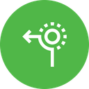 پیش‌نمایش فایل left-from-circle-4 از پک موقعیت‌یابی و مسیریابی
