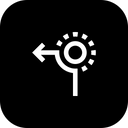 پیش‌نمایش فایل left-from-circle-5 از پک موقعیت‌یابی و مسیریابی