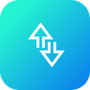 پیش‌نمایش فایل data-network-internet-edge-up-down-arrow-4 از پک رابط کاربری اندروید، جلد ۲