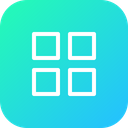 پیش‌نمایش فایل android-menu-grid-app-view-application-outline-6 از پک رابط کاربری اندروید، جلد ۱