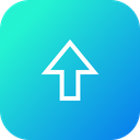 پیش‌نمایش فایل arrow-up-upload-direction-way-side-sign-6 از پک رابط کاربری اندروید، جلد ۱