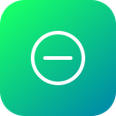 پیش‌نمایش فایل remove-minus-subtract-outline-interface-circle-6 از پک رابط کاربری اندروید، جلد ۱