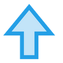 پیش‌نمایش فایل arrow-up-upload-direction-way-side-sign-8 از پک رابط کاربری اندروید، جلد ۲
