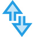 پیش‌نمایش فایل data-network-internet-edge-up-down-arrow-6 از پک رابط کاربری اندروید، جلد ۱