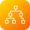 پیش‌نمایش فایل algorithms-data-flow-chart-hierarchy-square-analytics از پک کسب و کار