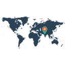 پیش‌نمایش فایل earth-location-map-world-navigation-pin-marker از پک عناصر اینفوگرافیک
