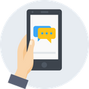 پیش‌نمایش فایل chat-mobile-hand-communication-talk-bublle از پک گرفتن با دست